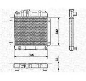Radiator  racire motor BMW 02  E10  PRODUCATOR MAGNETI MARELLI 350213417000