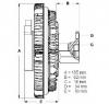 Cupla  ventilator radiator MERCEDES BENZ S CLASS  W126  PRODUCATOR BERU LK058