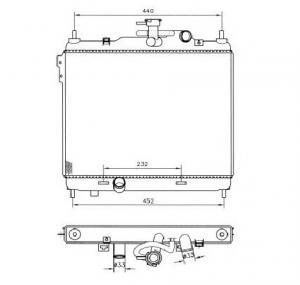 Radiator  racire motor HYUNDAI GETZ  TB  PRODUCATOR NRF 53360