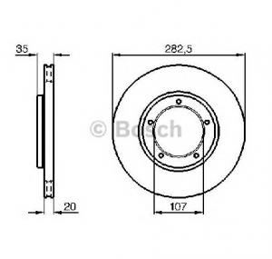 Disc frana PORSCHE 911 PRODUCATOR BOSCH 0 986 478 098