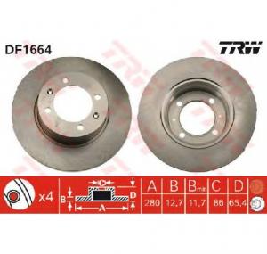 Disc frana SAAB 90 PRODUCATOR TRW DF1664