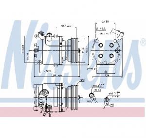 Compresor  climatizare HONDA ACCORD Mk VI  CE  CF  PRODUCATOR NISSENS 89233