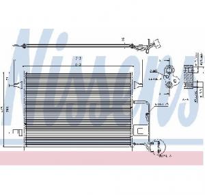Condensator  climatizare VW PASSAT  3B3  PRODUCATOR NISSENS 94592