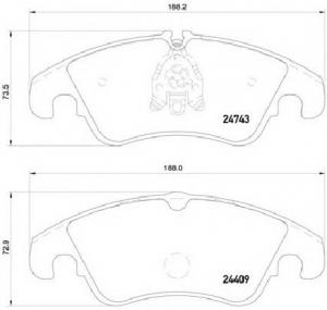 Set placute frana frana disc AUDI A7 Sportback  4GA  PRODUCATOR TEXTAR 2474301