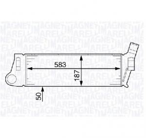 Intercooler  compresor RENAULT MEGANE II  BM0 1  CM0 1  PRODUCATOR MAGNETI MARELLI 351319201850
