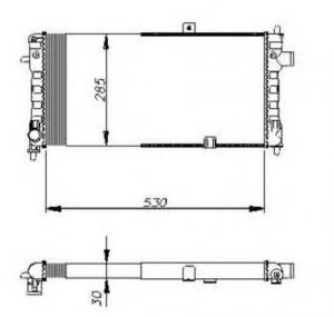Radiator  racire motor OPEL CORSA A TR  91  92  96  97  PRODUCATOR NRF 58675
