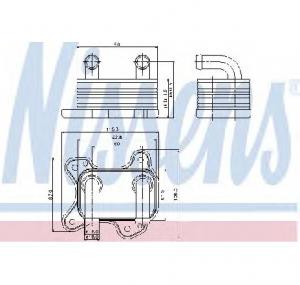 Radiator ulei  ulei motor VAUXHALL MERIVA Mk I  A  PRODUCATOR NISSENS 90682