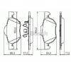 Set placute frana frana disc fiat panda  169