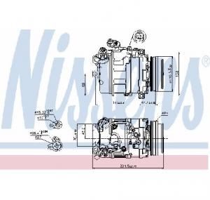 Compresor  climatizare BMW 5  E60  PRODUCATOR NISSENS 89199