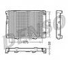 Radiator  racire motor MERCEDES BENZ 190  W201  PRODUCATOR DENSO DRM17061