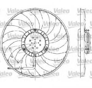 Ventilator  radiator AUDI A4  8E2  B6  PRODUCATOR VALEO 698609