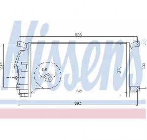 Condensator  climatizare PONTIAC TRANS SPORT 97 PRODUCATOR NISSENS 94797