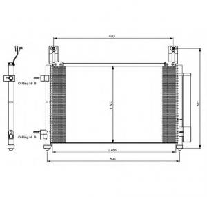 Condensator  climatizare CHEVROLET MATIZ  M200  M250  PRODUCATOR NRF 35796