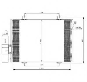 Condensator  climatizare RENAULT CLIO Mk II  BB0 1 2  CB0 1 2  PRODUCATOR NRF 35379