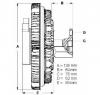 Cupla  ventilator radiator TOYOTA HIACE II Wagon  H20  PRODUCATOR BERU LK080