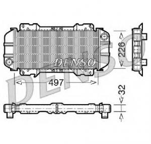 Radiator  racire motor FORD ESCORT Mk III  GAA  PRODUCATOR DENSO DRM10015