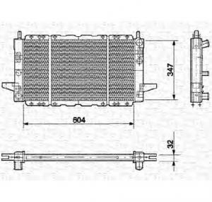Radiator  racire motor FORD SIERRA  GBG  GB4  PRODUCATOR MAGNETI MARELLI 350213497000