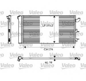 Condensator  climatizare FIAT PANDA  169  PRODUCATOR VALEO 818162