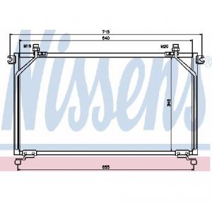 Condensator  climatizare FORD MAVERICK  UDS  UNS  PRODUCATOR NISSENS 94863