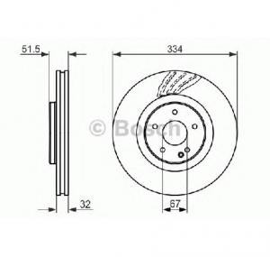 Disc frana MERCEDES BENZ SL  R129  PRODUCATOR BOSCH 0 986 479 650