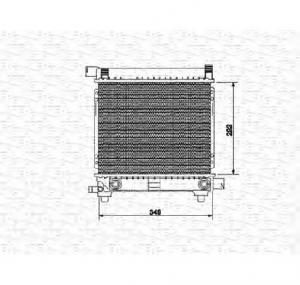 Radiator  racire motor MERCEDES BENZ 190  W201  PRODUCATOR MAGNETI MARELLI 350213534000