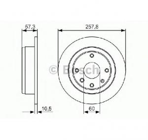 Disc frana CHEVROLET NUBIRA limuzina PRODUCATOR BOSCH 0 986 479 985