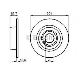 Disc frana LAND ROVER RANGE ROVER Mk II  LP  PRODUCATOR BOSCH 0 986 478 497