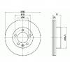 Disc frana vauxhall movano mk ii  b  chassis cab