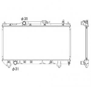 Radiator  racire motor TOYOTA AVENSIS  T22  PRODUCATOR NRF 53266