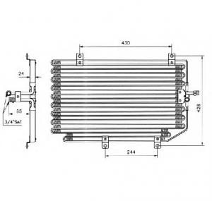 Condensator  climatizare ALFA ROMEO GTV  916C  PRODUCATOR NRF 35363