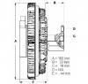 Cupla  ventilator radiator MERCEDES BENZ 190  W201  PRODUCATOR BERU LK035