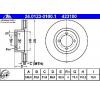 Disc frana opel rekord e  17 19  11  14  16  producator ate