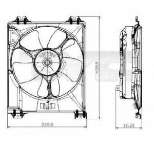 Ventilator  radiator FIAT SEDICI PRODUCATOR TYC 809 0016