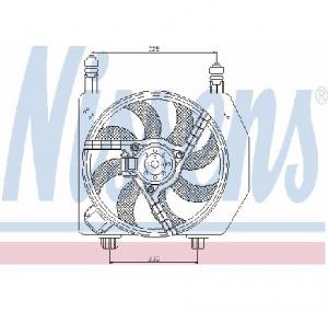 Ventilator  radiator FORD TRANSIT bus  FD   FB   FS   FZ   FC   PRODUCATOR NISSENS 85426