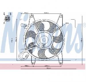 Ventilator  radiator KIA PICANTO  BA  PRODUCATOR NISSENS 85345