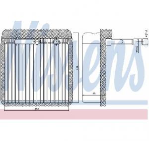 Evaporator aer conditionat FORD FOCUS  DAW  DBW  PRODUCATOR NISSENS 92193