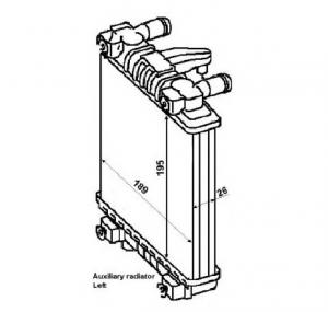 Radiator  racire motor AUDI A6  4G2  C7  PRODUCATOR NRF 53014