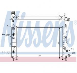 Radiator  racire motor FORD ESCORT Mk V  GAL  PRODUCATOR NISSENS 62216A