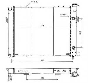 Radiator  racire motor JEEP GRAND CHEROKEE    ZJ  PRODUCATOR NRF 50202