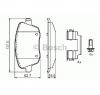 Set placute frana frana disc skoda roomster  5j  producator bosch 0