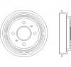 Tambur frana nissan micra i  k10  producator textar 94020700