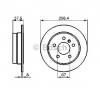 Disc frana MERCEDES BENZ A CLASS  W169  PRODUCATOR BOSCH 0 986 479 235