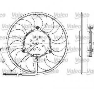 Ventilator  radiator AUDI A4  8E2  B6  PRODUCATOR VALEO 698612