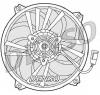 Ventilator  radiator PEUGEOT RANCH caroserie  5  PRODUCATOR DENSO DER21015