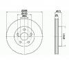 Disc frana LEXUS CT  ZWA1  PRODUCATOR TEXTAR 92225003