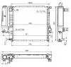 Radiator  racire motor BMW 3  E30  PRODUCATOR NRF 51360