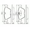 Set placute frana frana disc BMW 5  E39  PRODUCATOR BOSCH 0 986 494 007