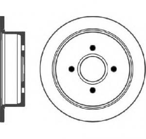 Disc frana FORD ESCORT Mk V  GAL  PRODUCATOR TEXTAR 92064400