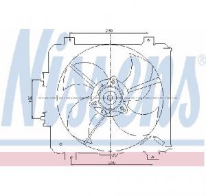 Ventilator aer conditionat HONDA CRX Mk III  EH  EG  PRODUCATOR NISSENS 85045
