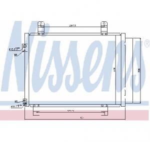 Condensator  climatizare OPEL AGILA  A   H00  PRODUCATOR NISSENS 940122